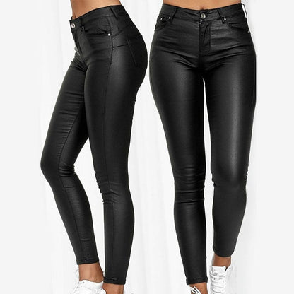 SUSAN - Stretch Leren broek